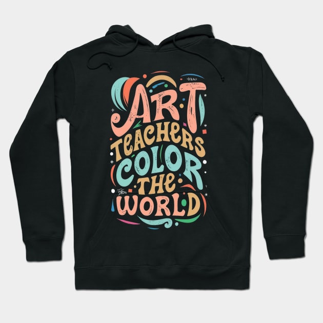 Art Teachers Retro Hoodie by Zachariya420